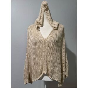 Milo Milano knit crotched hooded long sleeve top